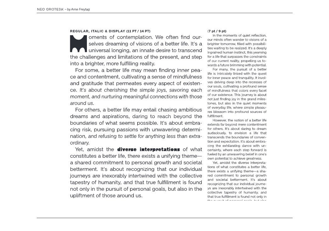 Neo Grotesk 系统无衬线可变字体家族